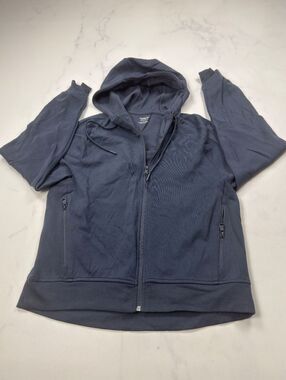 Old Navy Full Zip Hoodie Navy 2010s Minimalist - Womens Regular S